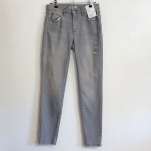 NWT 6L gray jeans. Long distressed pants. "Curvy High Rise" skinny jeans. Casual